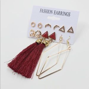 6 earrings set